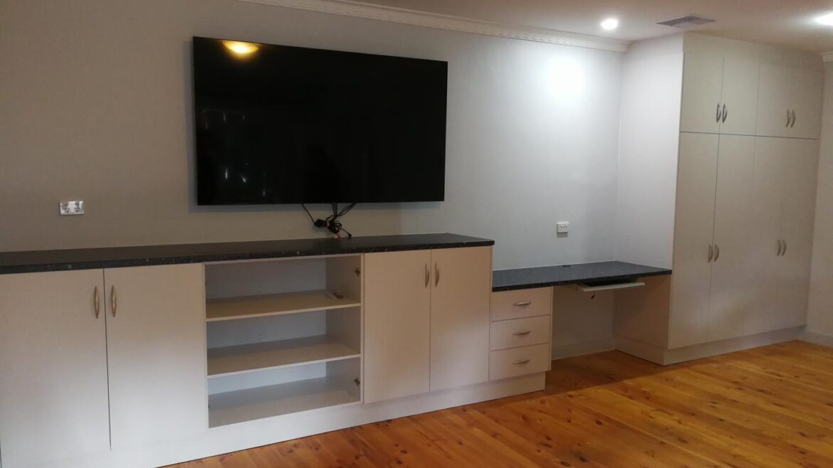 Living Room Cupboards and Desk
